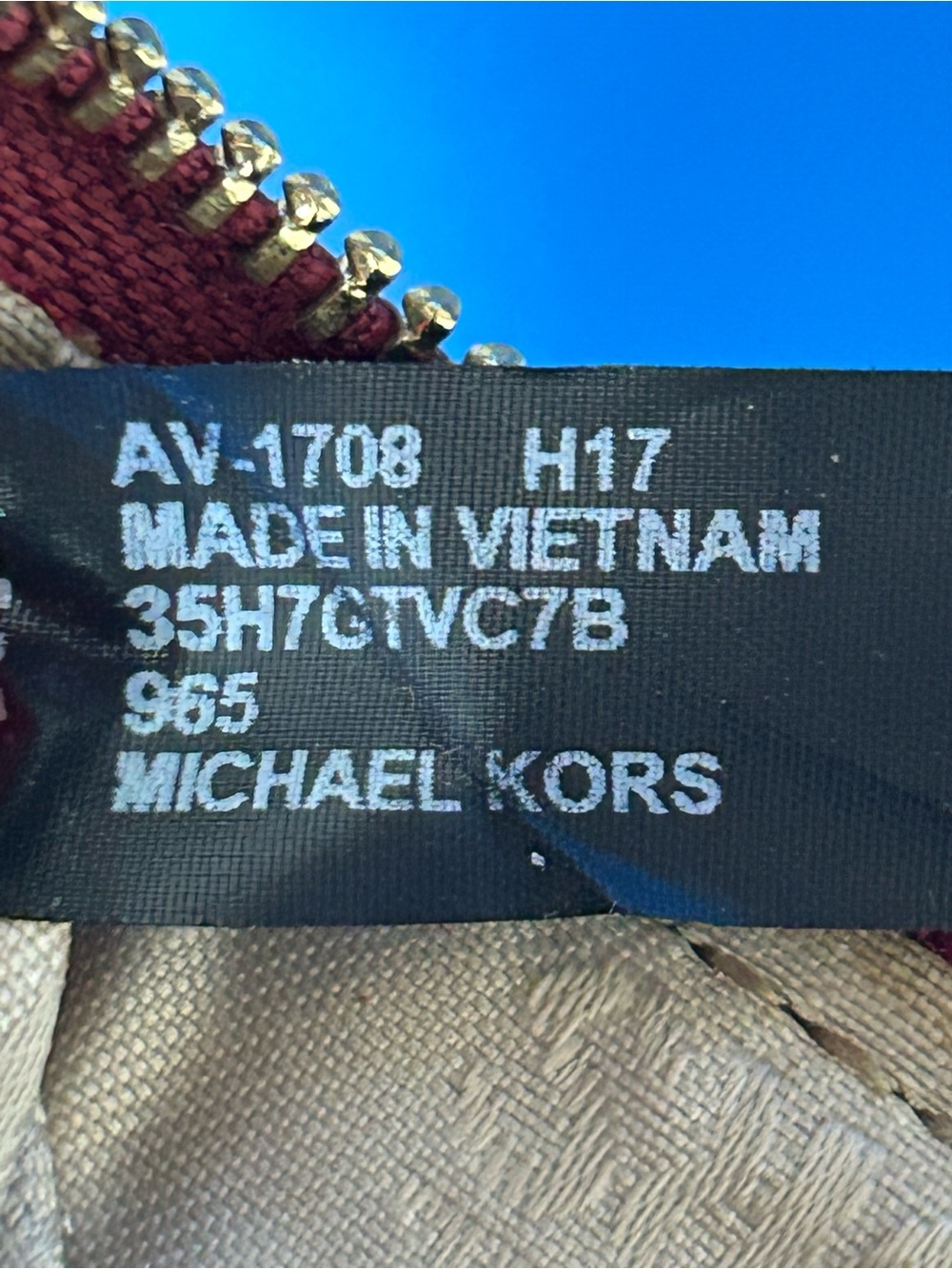 MICHAEL KORS Cherry Red Double-Zip Wristlet - Picture 11 of 13